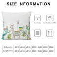 thumbnail image 6 of Awypu Throw Pillow Cover Llama Cactus Cute Animal Alpaca Boho Tribal Design High Land Plants Decor Lumbar Pillow Case Cushion for Sofa Couch Bed,2 Pcs White, 6 of 6