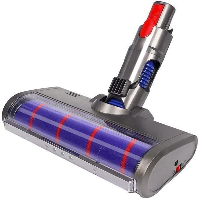 Brosse LED - Compatible avec Dyson V7 V8 V10 V11 - Rouleaux en Velours Doux, Fabriqué en Chine