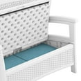 thumbnail image 5 of Suncast Elements Resin Outdoor Loveseat with Storage, White, 5 of 7