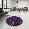thumbnail image 4 of Ahgly Company Machine Washable Indoor Rectangle Transitional Rebecca Purple Area Rugs, 7' x 9', 4 of 7