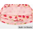 thumbnail image 6 of Cooltree Toddler Girls 2-Piece Skirt Set - Ruffled Pink Top & Strawberry Print Skort Outfits for Little Girls Size 3T, 6 of 7