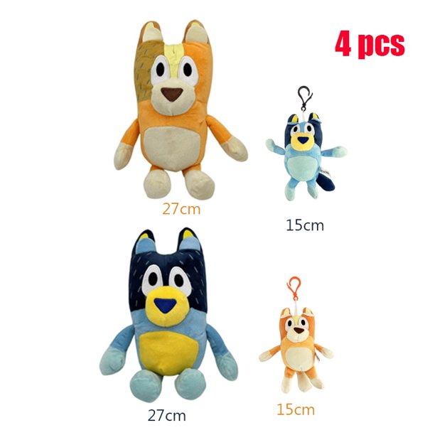 2025 Bluey Dog Bingo familia juguetes de peluche Chilli Bilby Bob personaje de dibujos animados muñecos de peluche suaves niños regalo de Navidad decoración de dormitorio 