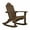 Dark Walnut Stain, variant on Amish Casual Adirondack Rocking Chair, Unfinished