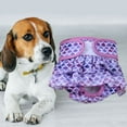 thumbnail image 4 of Pet Sanitary Pant High Absorbency Leak-Proof Fastener Tape Fixing Breathable Puppy Diapers for Female Dogs Purple XS, 4 of 13