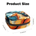 thumbnail image 2 of Horse Sanitary Napkin Pouch Bag with Plush Fabric, Sponge, and Oxford Cloth Material, 4.7x6.6x6.6 in, Ideal Travel Accessory for Feminine Hygiene Products., 2 of 6