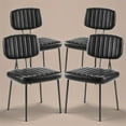 thumbnail image 2 of CONCETTA Mid-century Modern Dining Chairs, Kitchen Chairs Set of 4, Black, 2 of 8