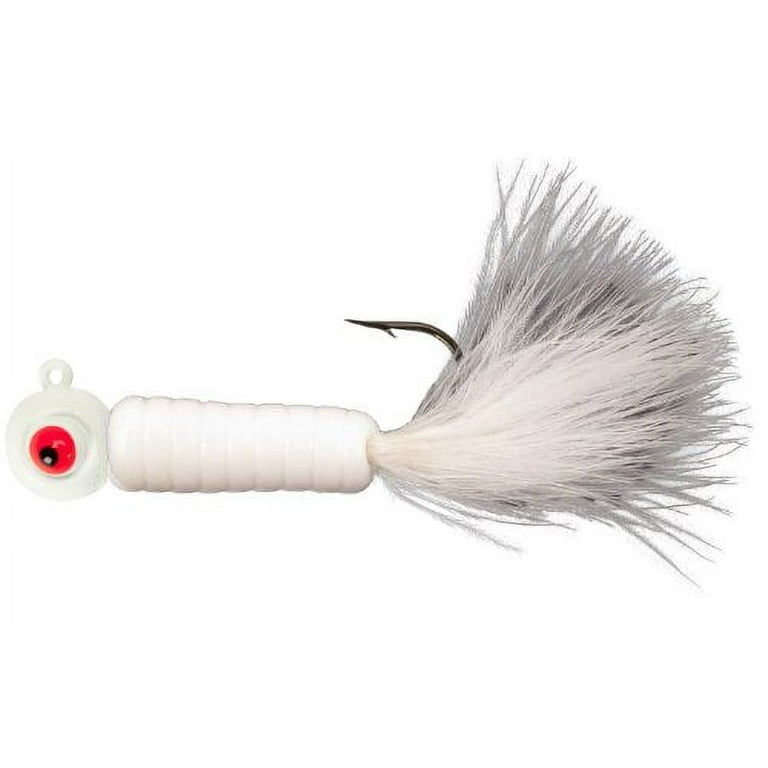 Lindy Fuzz-E-Grub Jig 2'' 1/8oz White - Walmart.com