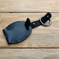 thumbnail image 3 of Handmade Key chain Leather Protective Key Holder Large Capacity Protective Case Key sleeve Key fob Case (Black), 3 of 8