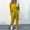 Yellow, variant on Aloohaidyvio Hoodies for Women Plus,Women Loose Two-Piece Sets Solid Long Sleeve Tops Vest Casual Pants Sweatsuit, Womens Seatsuits