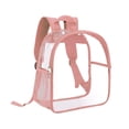 thumbnail image 3 of Mochila transparente de PVC impermeable, informal, mini mochila transparente para Rosa, 3 of 9