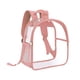 thumbnail image 3 of Mochila de PVC transparente, mochila transparente, impermeable, resistente, para uso diario, mochila informal. Rosa, 3 of 9