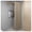 Beige, variant on C-shaped freestanding metal fitting room, partition privacy protection curtain kit, with shading curtain for clothing stores