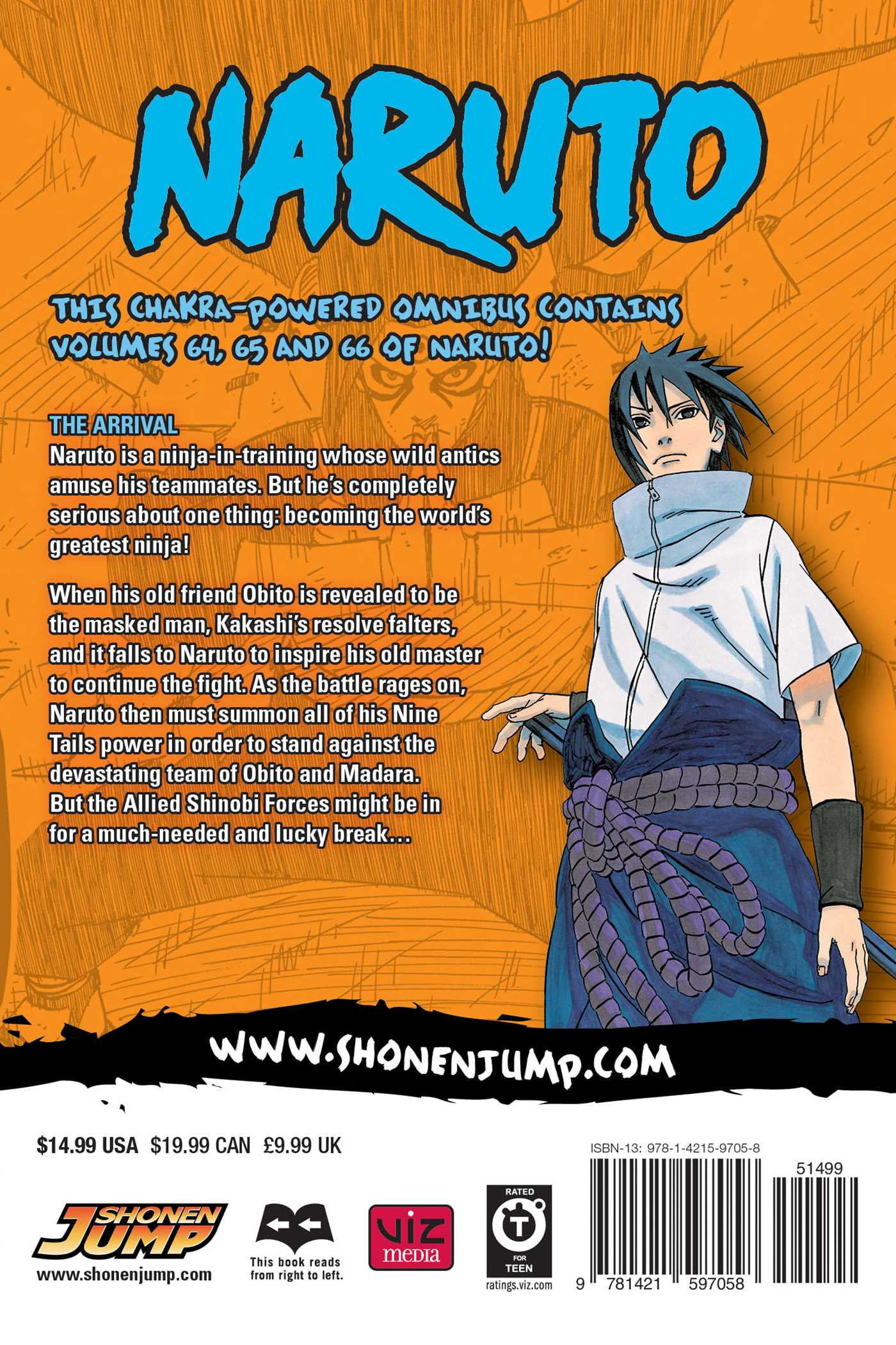 Naruto (3-in-1 Edition), Vol. 22: Includes Vols. 64, 65 & 66 (22)