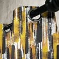 thumbnail image 3 of Ambesonne Modern Grommet Curtain, Grunge Art Brushstrokes, 50" x 108", Earth Yellow Black, 3 of 6