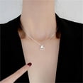 thumbnail image 5 of Qarigey Collar de clavícula de diseño Simple para niñas, banquete, ceremonia de boda, colgante Triangular, decoración para el cuello, Ropa, zapatos y accesorios Miscelánea, 5 of 5