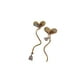 thumbnail image 3 of Jumpingount 1 par de pendientes románticos para mujer, pendientes de tuerca de aleación de Zinc para banquete de boda, joyería, regalo de cumpleaños, Type3 NO3 Jumpingount AP011457-01, 3 of 6