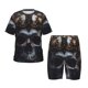 thumbnail image 1 of Balery Royal Skull With Golden Crown Conjunto de Pijama Infantil de Manga Corta con Estampado – Ropa de Dormir de Algodón Suave-4X-Large, 1 of 6