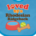 thumbnail image 4 of Inktastic Rhodesian Ridgeback Loved by a (Dog Breed) Boys or Girls Baby Bib, 4 of 4