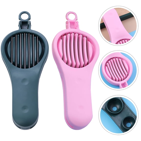 TABLZONE Manual Cherry Core Remover Multifunctional Fruit Slicer Kitchen Gadget 2Pcs
