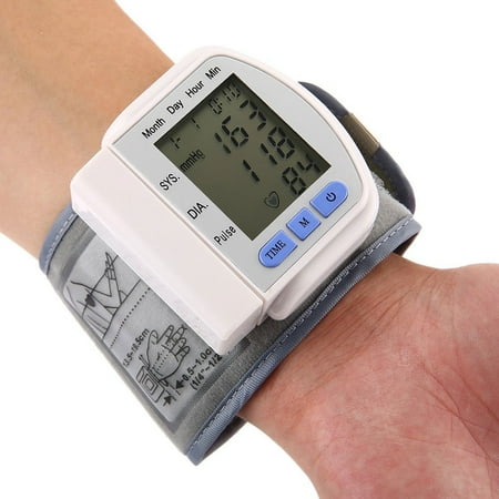 Blood Pressure Monitor Automatic Wrist Cuff Blood Pressure Machine With LCD Display Memory