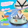 thumbnail image 6 of Funcid 12V Bumper Car Ride on with Remote Control, Kids Electric Baby Bumper Car for Toddlers, Toys for 1.5- 5 Girls Boys W/ 5-Point Seat Belt, 3-Speeds, Green, 6 of 11