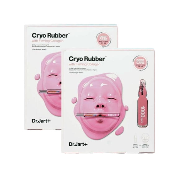 DR.JART+ 2 STEP KIT CRYO RUBBER WITH FIRMING COLLAGEN MASK, 2 Sheets