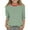 Green, variant on Teen Girl Color Block Tunic Crewneck Casual Loose Fit Pullover Lightweight Summer Blouse for Kids for Teen Girls