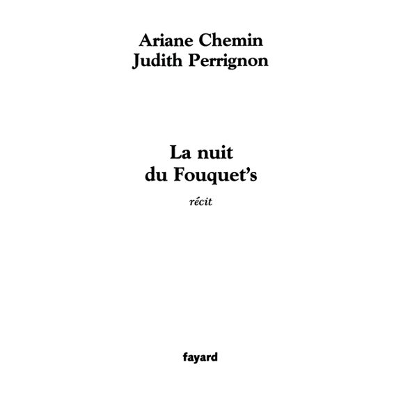 La nuit du Fouquet's, (Paperback)