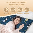 thumbnail image 3 of Naloa Space Sleeping Panda Super Soft 20x60 Body Pillow Case,Long Side Hidden Zipper（PILLOWS ARE NOT INCLUDED）, 3 of 6