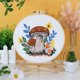 thumbnail image 5 of 4 Sets Embroidery Kit for Beginners Adults, Hand Embroidery Kit Includes Agaric, Hoop, Color Threads, Tools, 5 of 5