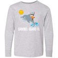 thumbnail image 3 of Inktastic Sanibel Island Florida Dolphin Long Sleeve Youth T-Shirt, 3 of 5