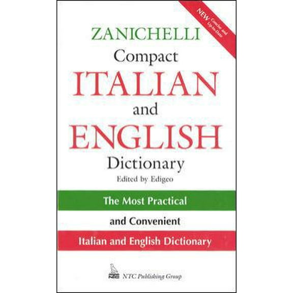 Pre-Owned Zanichelli Compact Italian and English Dictionary (Hardcover) 0844222496 9780844222493