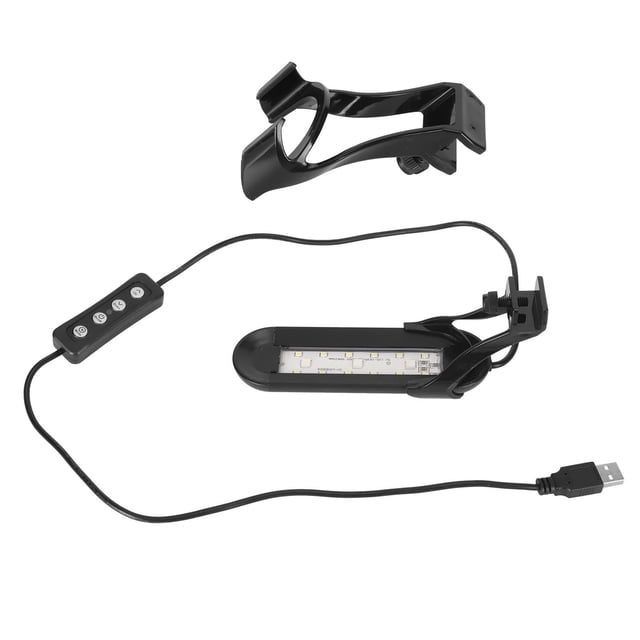 Luz LED para acuario de espectro completo y alto brillo, con clip para acuario de agua dulce y salada.