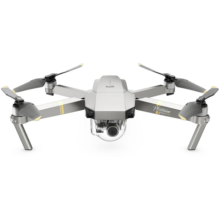 DJI Mavic Pro Platinum Quadcopter Drone with 1 Year Extended Warranty 16GB Flash Drive, Virtual Reality Viewer, and MicroSD Card Reader Bundle - Walmart.com