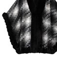 thumbnail image 5 of Fewfanhot Faux Fur Trim Cardigan Plaid Poncho Cape, Open Front Warm Reversible Wrap Shawl Coat for Fall Winter, 5 of 5