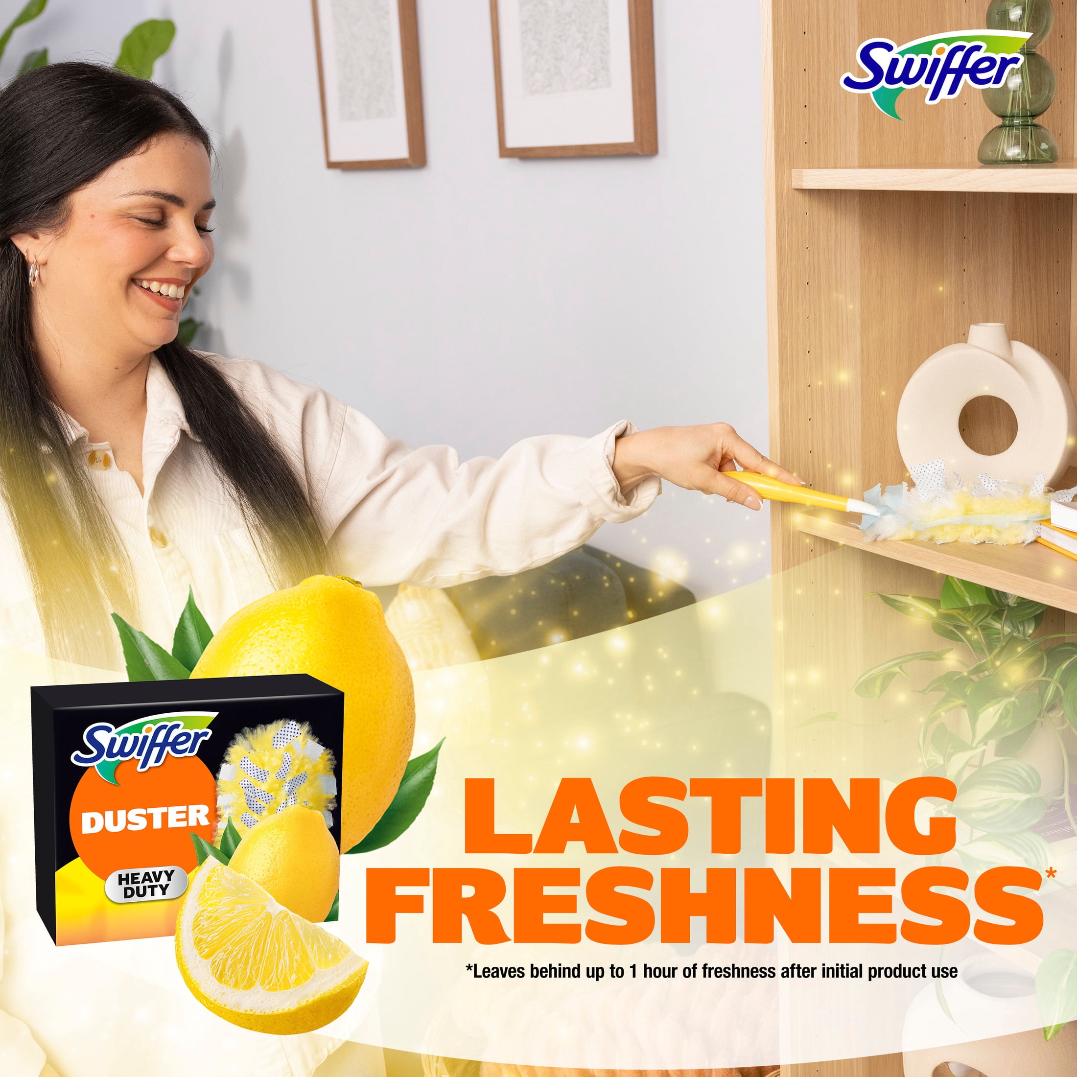 Swiffer Heavy Duty Duster Refills, Lemon 6 Count