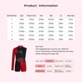 thumbnail image 6 of TiaoBug Gymnastics Leotard for Girls Cheerleading Outfit Sequin Color Block Short Jumpsuit Tumbling Biketard Hot Pink 16, 6 of 7