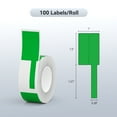 thumbnail image 3 of NIIMBOT Cable Label Maker Tape (1" x 3") Printer Sticker Paper with Self-Adhesive for B1/B21/B3S,1 Roll of 100 (Green), 3 of 7