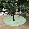 thumbnail image 2 of FMSHPON Happy Frog on Green Xmas Christmas Tree Skirt Stand Mat for Holiday Party Decoration Indoor Outdoor 36 inches, 2 of 3