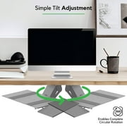 Ergonomic Under Desk Keyboard Tray – Adjustable Height & Tilt Keyboard Drawer with 360° Swivel, Slide-Out Track, and Adjustable Mouse Pad