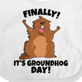 thumbnail image 4 of Inktastic Finally It's Groundhog Day Boys or Girls Baby Bib, 4 of 4