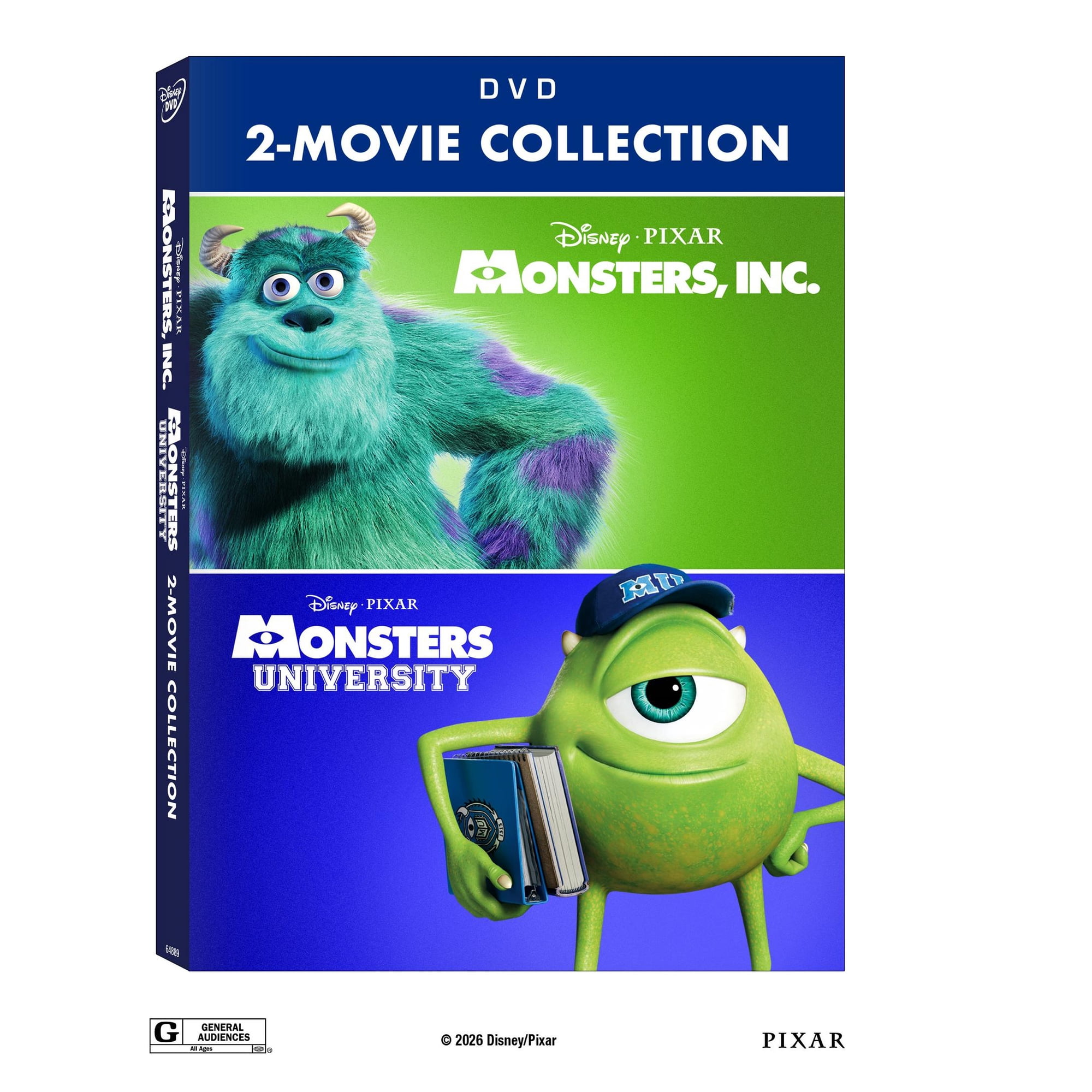 Monsters Inc 2-Movie Collection (Walmart Exclusive) (DVD) Walt Disney Pictures Comedy Family Animation