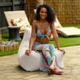 thumbnail image 2 of Jaxx Juniper Outdoor Bean Bag Patio Chair & Poolside Lounge, White, 2 of 5