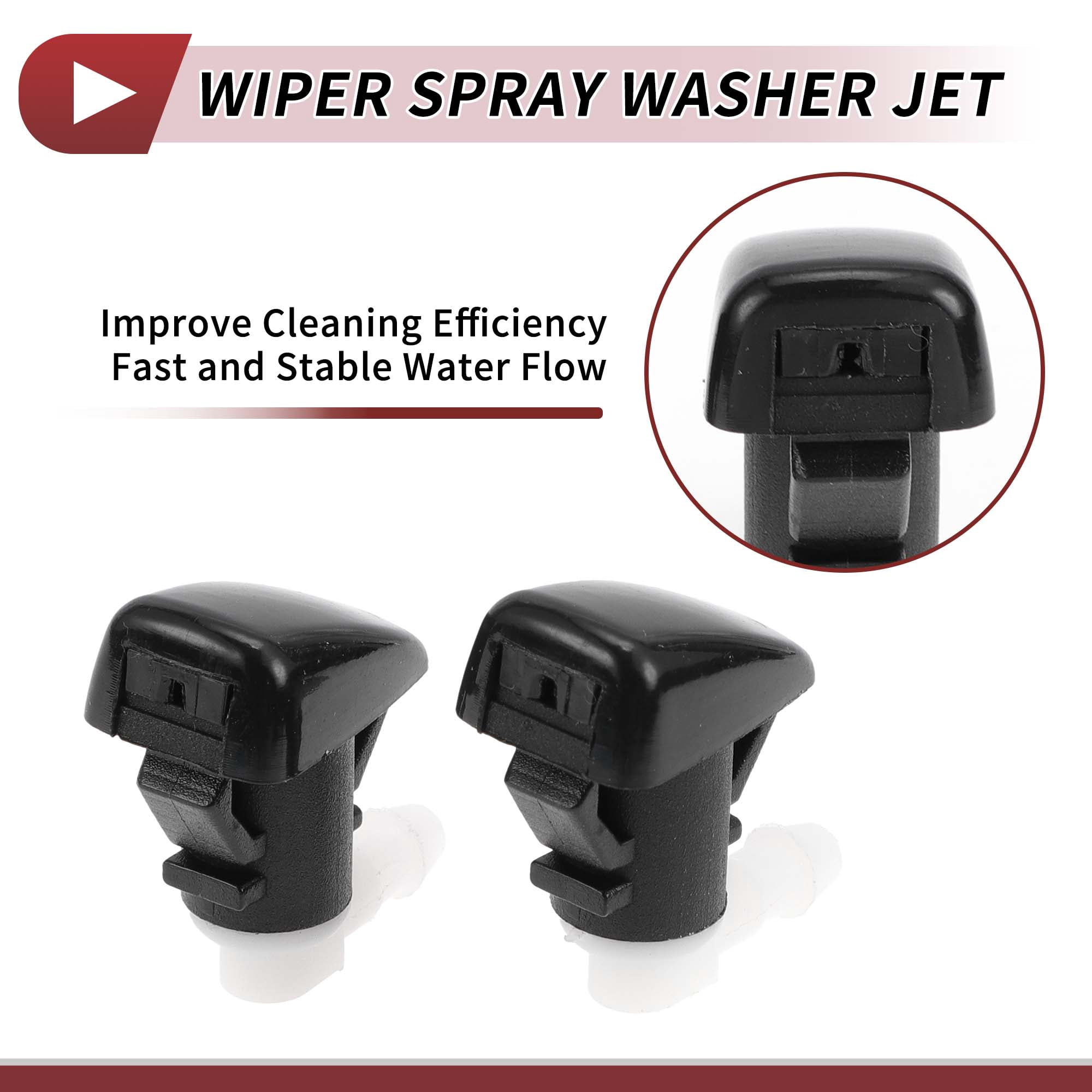 Unique Bargains 2pcs Windshield Washer Nozzle for Cadillac SRX for Cadillac SRX