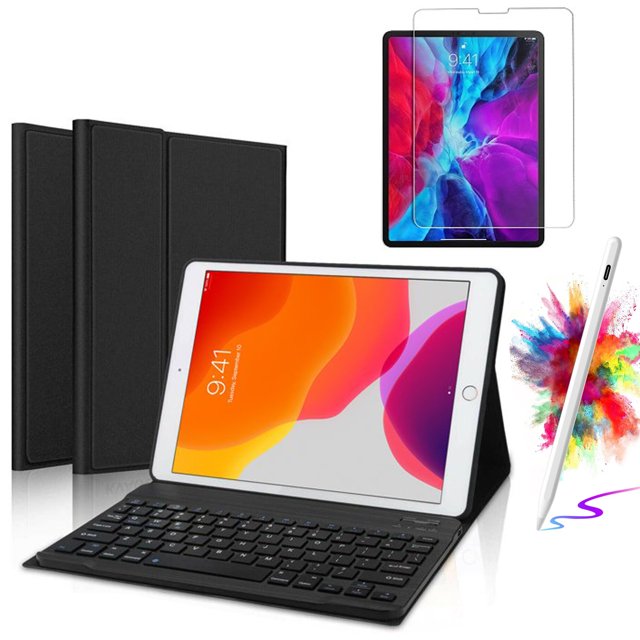Case with Screen Protector With Stylus Pen For iPad Pro 11 2022/2021/2020 Keyboard Case, iPad Pro 11 4th/3rd/2nd Generation Case with Keyboard