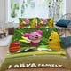thumbnail image 2 of Familia Larva Conjunto de sábanas temático, trío de piezas, cómodo y amigable con la piel, diseño único, regalo de decoración para el hogar para familiares, amigos y fans,173cm *218cm, 2 of 6