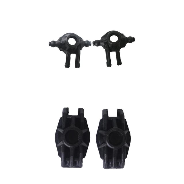 4x RC nudillo de dirección de dirección accesorios de buje de nudillo para coches 1:10 RC, hechos de plástico