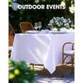 thumbnail image 4 of Xwlshop 60"x102" Polyester Table Cloth, Durable Washable Rectangle Tablecloth for Wedding, Banquet & Outdoor Party, 4 of 9