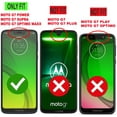 thumbnail image 5 of Motorola Moto G7 Power/ G7 Supra/ Optimo Maxx Case,  With [Tempered Glass Screen Protector Included], STARSHOP Drop Protection Ring Kickstand Cover- Ink Blue, 5 of 7