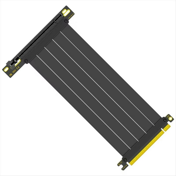 Cable Elevador PCIe 4.0 X16: Cable de Extensión Flexible para GPU de Alta Velocidad con Adaptador de 90 Grados para RTX4090, RTX4080, RX7900XTX, C